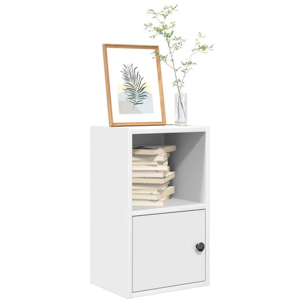 ARDEBO.de - Bücherregal Weiß 31x24x52 cm Holzwerkstoff