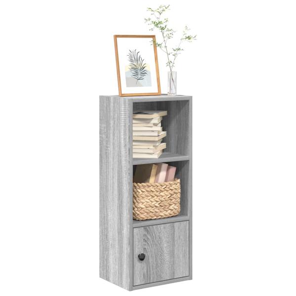 ARDEBO.de - Bücherregal Grau Sonoma 31x24x77 cm Holzwerkstoff