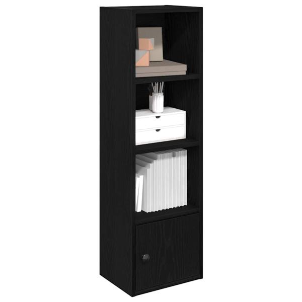 ARDEBO.de - Bücherregal Schwarz Eichen-Optik 31x24x102 cm Holzwerkstoff