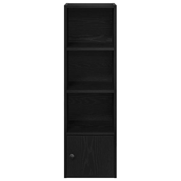 Bücherregal Schwarz Eichen-Optik 31x24x102 cm Holzwerkstoff