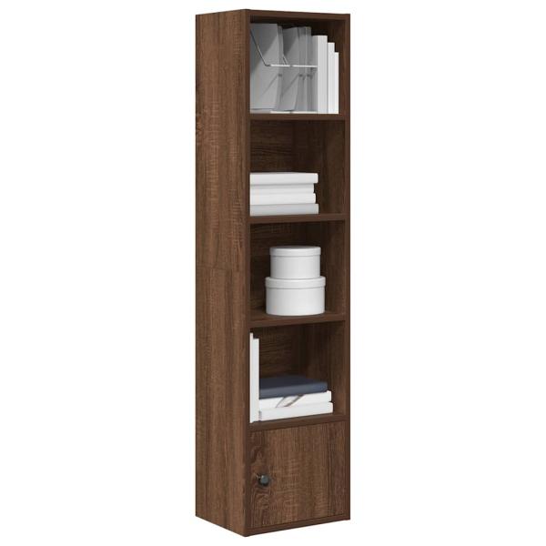 ARDEBO.de - Bücherregal Braun Eichen-Optik 31x24x127 cm Holzwerkstoff