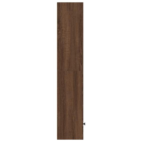 Bücherregal Braun Eichen-Optik 31x24x127 cm Holzwerkstoff