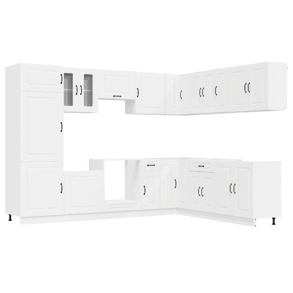 14-tlg. Küchenschrank-Set Kalmar Weiß Holzwerkstoff