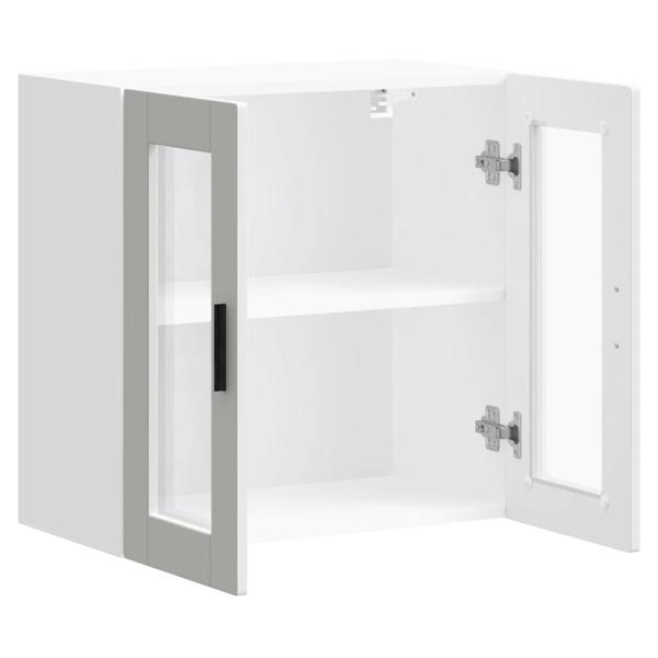 Küchen-Hängeschrank mit Glastür Porto Weiß