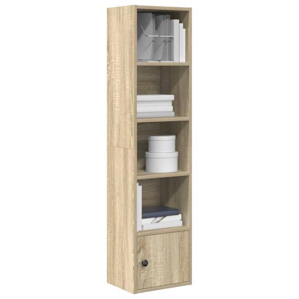 ARDEBO.de - Bücherregal Sonoma-Eiche 31x24x127 cm Holzwerkstoff