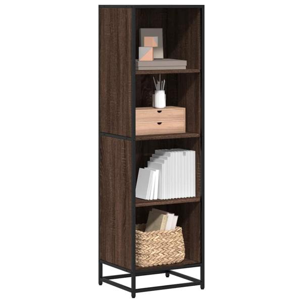 ARDEBO.de - Bücherregal Braun Eichen-Optik 40x35x139 cm Holzwerkstoff