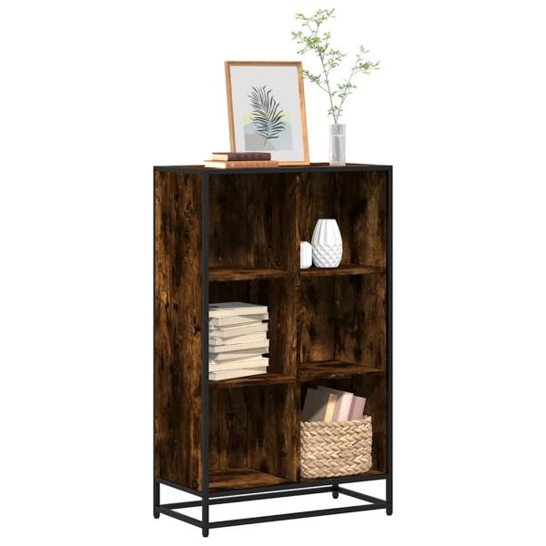 ARDEBO.de - Bücherregal Räuchereiche 65,5x33x107,5 cm Holzwerkstoff