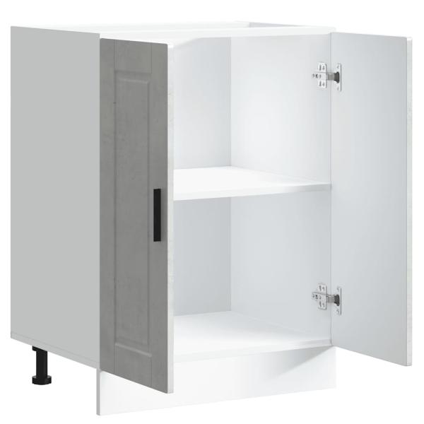 Küchenunterschrank Porto Betongrau Holzwerkstoff