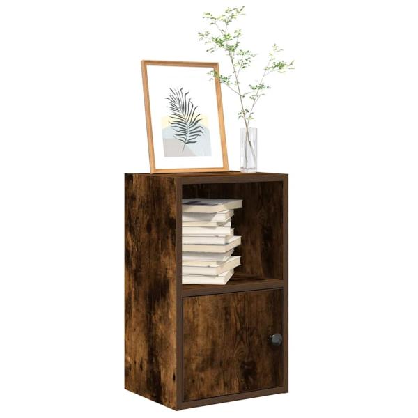 ARDEBO.de - Bücherregal Räuchereiche 31x24x52 cm Holzwerkstoff