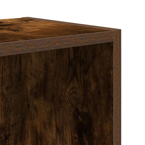 Bücherregal Räuchereiche 31x24x52 cm Holzwerkstoff