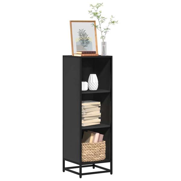 ARDEBO.de - Bücherregal Schwarz 33,5x33x107,5 cm Holzwerkstoff