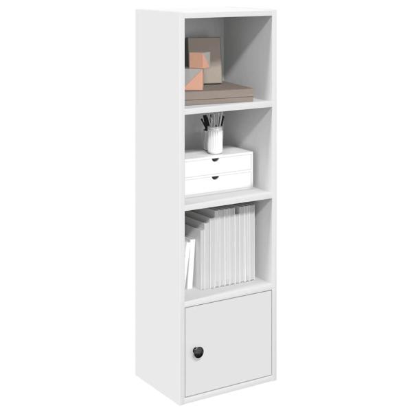ARDEBO.de - Bücherregal Weiß 31x24x102 cm Holzwerkstoff