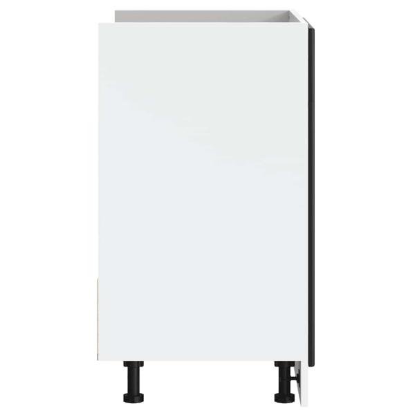 Spülenunterschrank Porto Schwarz 80x46x81,5 cm Holzwerkstoff
