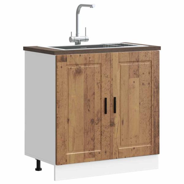 ARDEBO.de - Spülenunterschrank Porto Altholz-Optik 80x46x81,5 cm