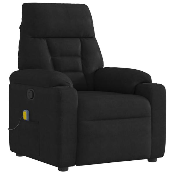 ARDEBO.de - Massagesessel Schwarz Mikrofasergewebe
