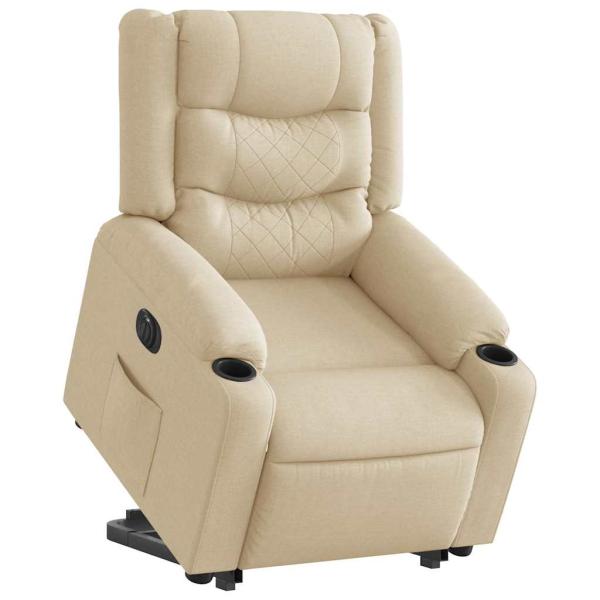 ARDEBO.de - Relaxsessel mit Aufstehhilfe Elektrisch Creme Stoff