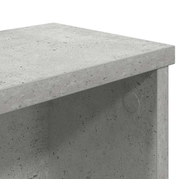 Küchenregal Stapelbar Betongrau 50x15x16 cm Holzwerkstoff