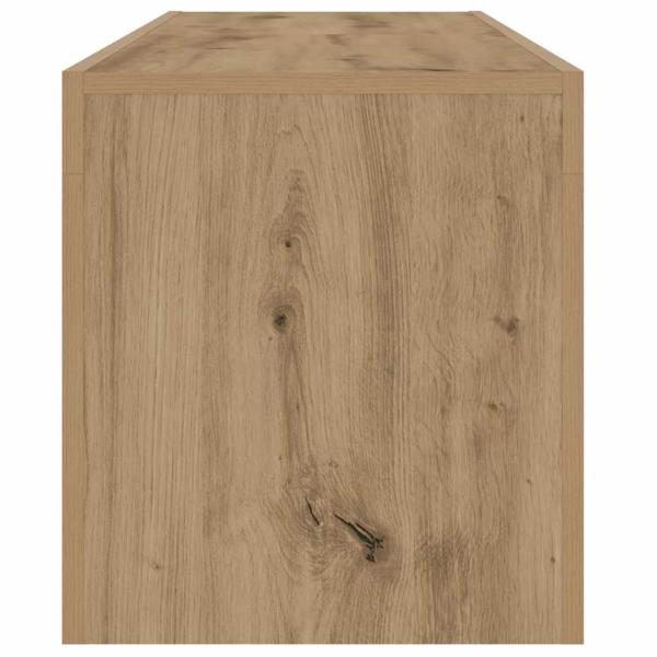 TV-Schrank mit LED Artisan-Eiche 140x36,5x40 cm Holzwerkstoff