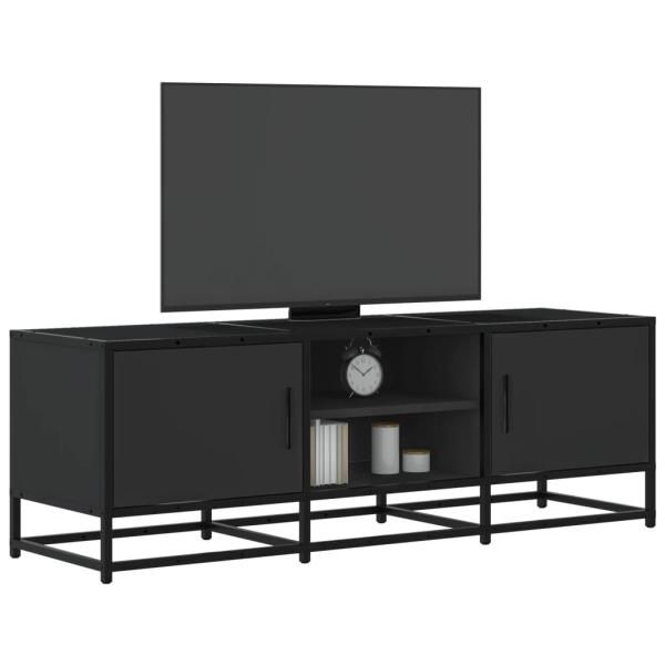 ARDEBO.de - TV-Schrank Schwarz 120x35x41 cm Holzwerkstoff und Metall