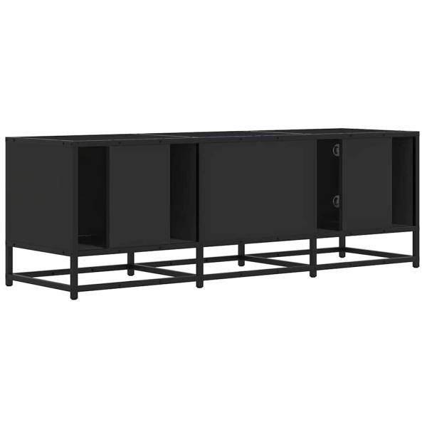 TV-Schrank Schwarz 120x35x41 cm Holzwerkstoff und Metall