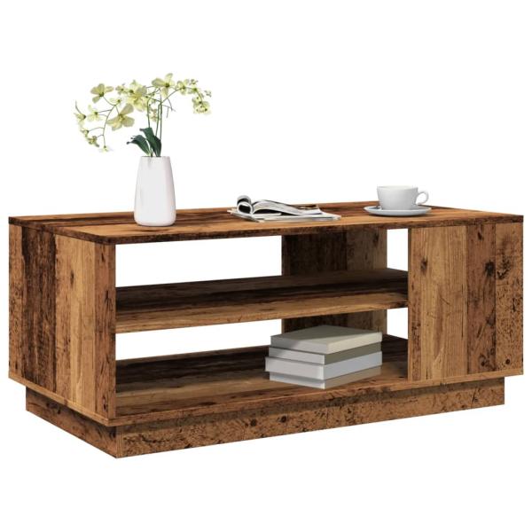 ARDEBO.de - Couchtisch Altholz-Optik 102x55x43 cm Holzwerkstoff