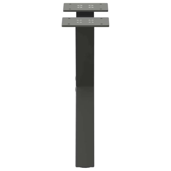 Couchtischbeine X-Form 2 Stk. Anthrazit 40x(30-31) cm Stahl