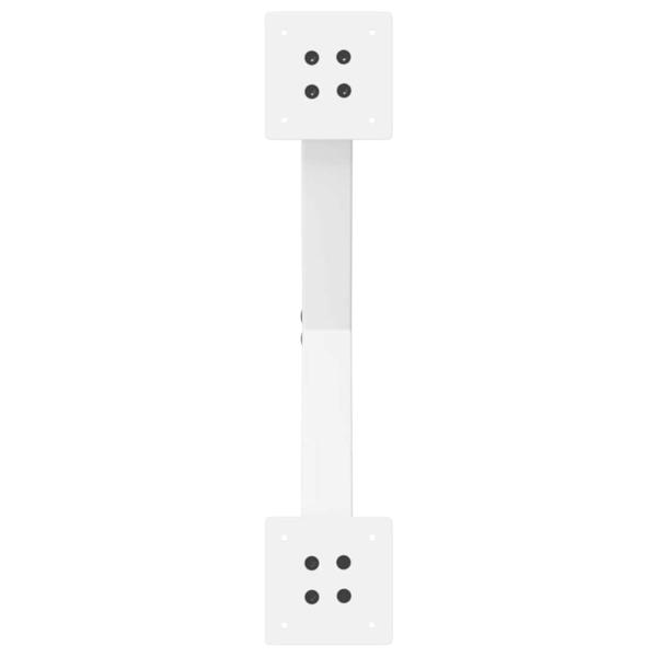 Couchtischbeine X-Form 2 Stk. Weiß 60x(30-31) cm Stahl