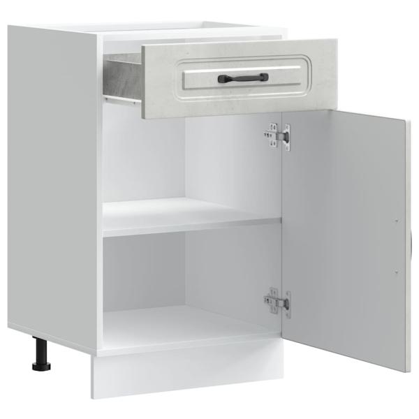 Küchenunterschrank Kalmar Betongrau Holzwerkstoff