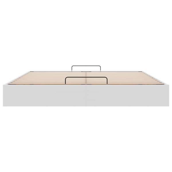 Ottoman-Bett ohne Matratze Weiß 160x200 cm Kunstleder