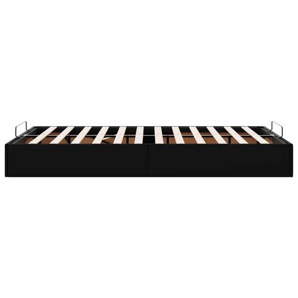 Ottoman-Bett ohne Matratze Schwarz 120x190 cm Kunstleder