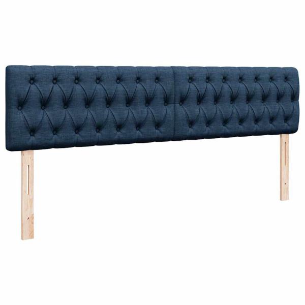 Ottoman-Bett mit Matratze Blau 180x200 cm Stoff