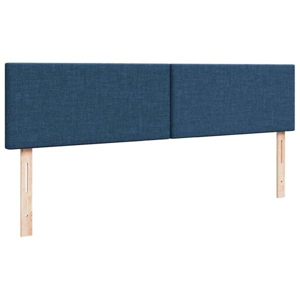 Ottoman-Bett mit Matratze Blau 180x200 cm Stoff