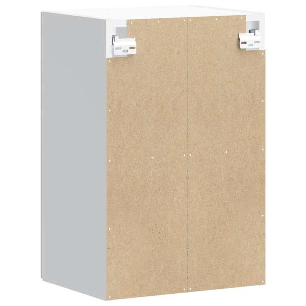 Küchen-Hängeschrank mit Glastür Grau Sonoma Holzwerkstoff