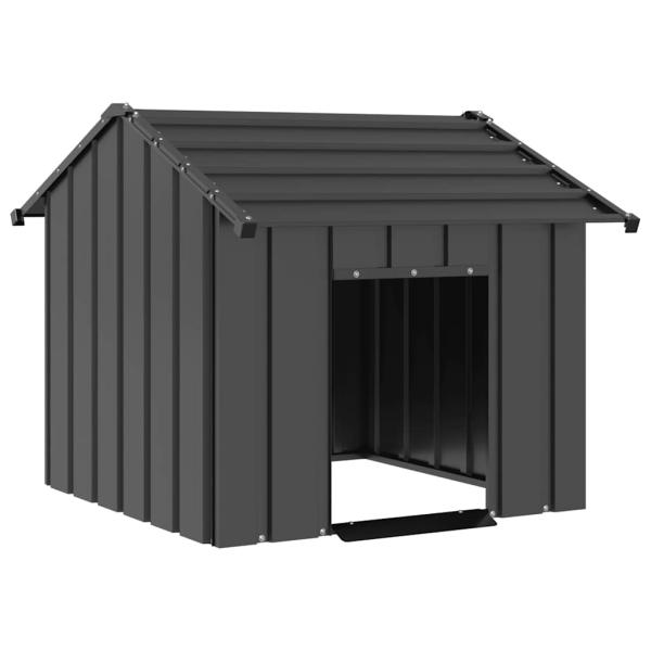 ARDEBO.de - Hundehütte mit Dach 85x107x81 cm Verzinkter Stahl
