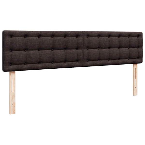 Ottoman-Bett mit Matratze Dunkelbraun 180x200 cm Stoff