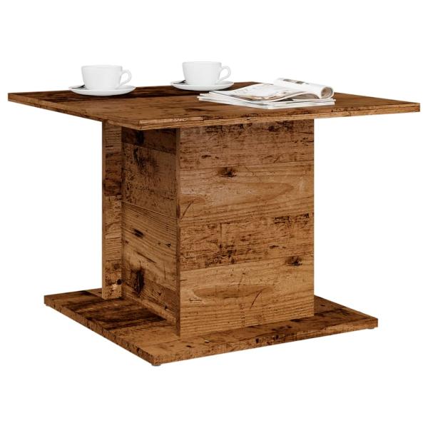 ARDEBO.de - Couchtisch Altholz-Optik 55,5x55,5x40 cm Holzwerkstoff