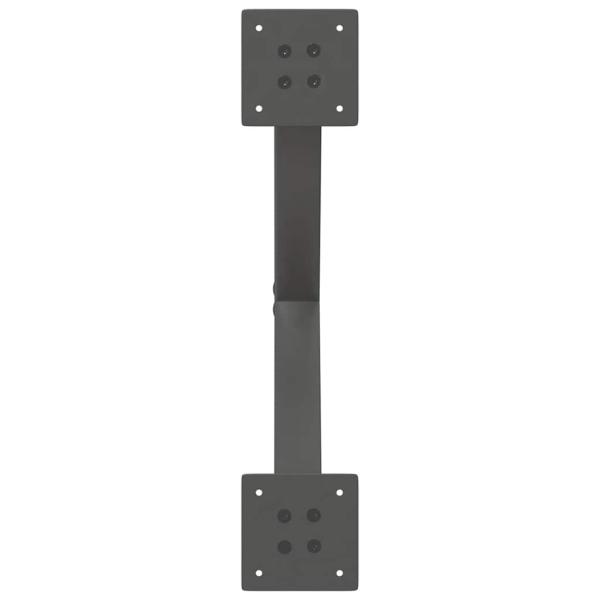 Couchtischbeine X-Form 2 Stk. Anthrazit 60x(30-31) cm Stahl
