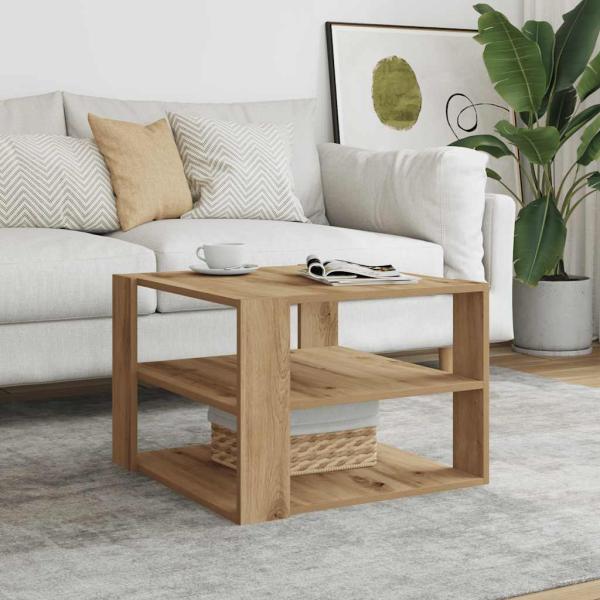ARDEBO.de - Couchtisch Artisan-Eiche 58x58x40 cm Holzwerkstoff