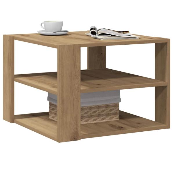 Couchtisch Artisan-Eiche 58x58x40 cm Holzwerkstoff