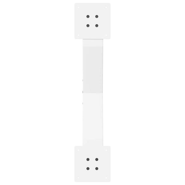 Couchtischbeine X-Form 2 Stk. Weiß 70x(30-31) cm Stahl