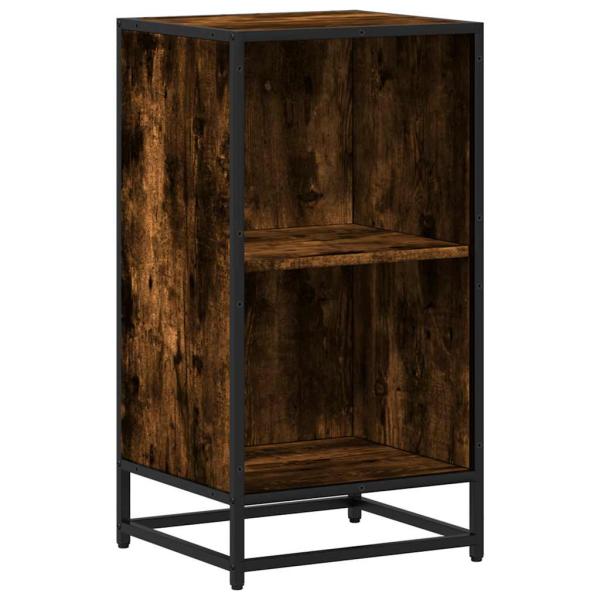 ARDEBO.de - Bücherregal Räuchereiche 40x35x76 cm Holzwerkstoff