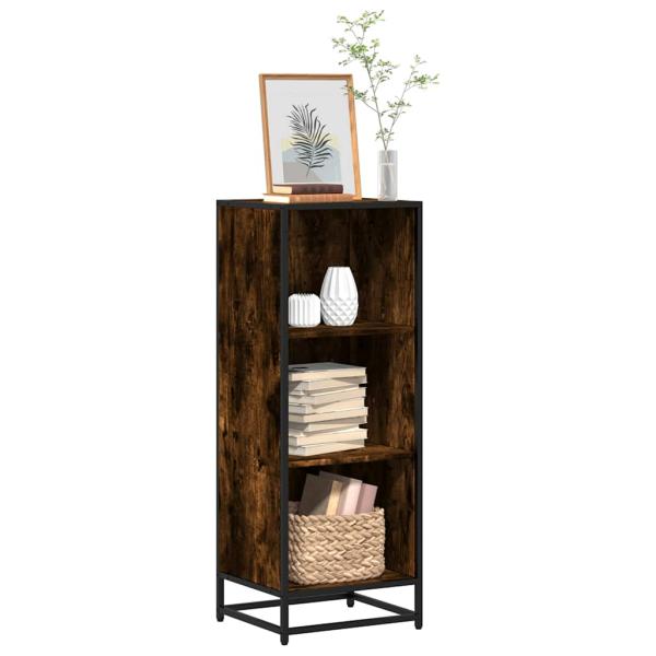 ARDEBO.de - Bücherregal Räuchereiche 40x35x107,5 cm Holzwerkstoff