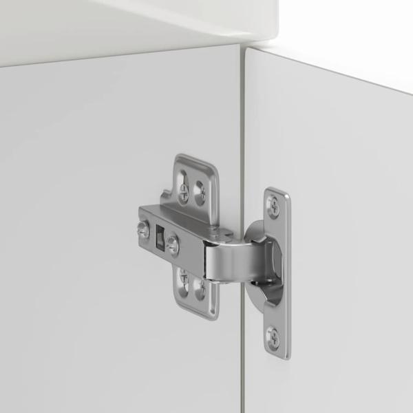 Küchenunterschrank Kalmar Hochglanz-Weiß Holzwerkstoff
