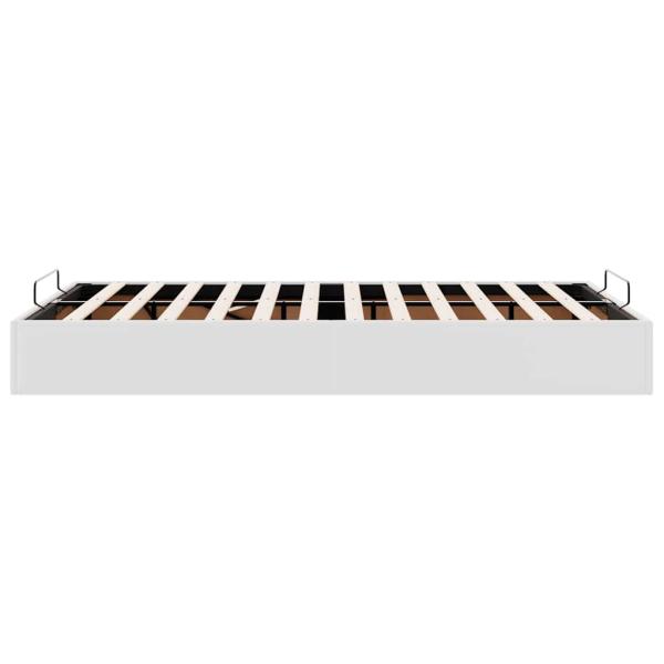 Ottoman-Bett ohne Matratze Weiß 120x200 cm Kunstleder