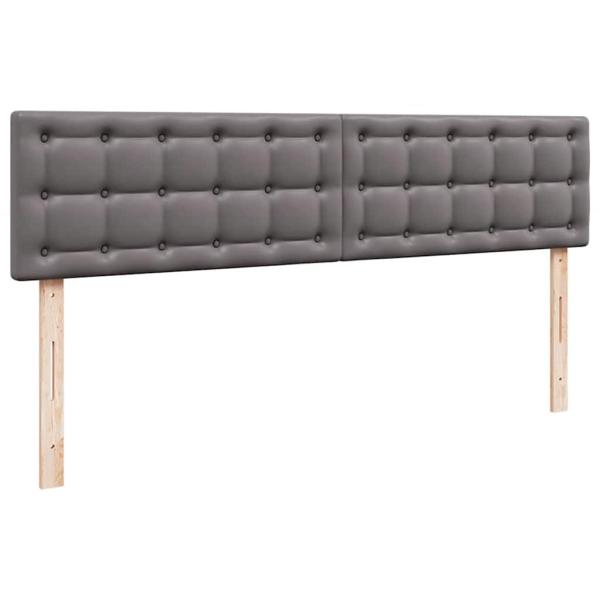 Ottoman-Bett mit Matratze Grau 180x200 cm Kunstleder