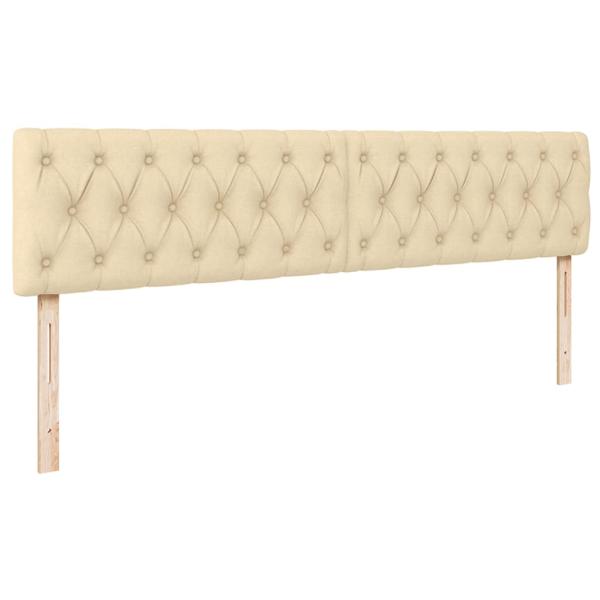 Ottoman-Bett mit Matratze Creme 180x200 cm Stoff