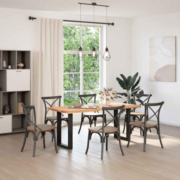 Couchtischbeine U-Form 2 Stk. Schwarz 50x(72-73) cm Stahl