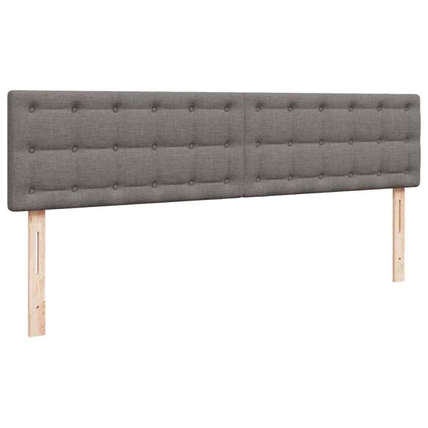 Ottoman-Bett mit Matratze Taupe 160x200 cm Stoff
