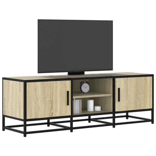 ARDEBO.de - TV-Schrank Sonoma-Eiche 120x35x41 cm Holzwerkstoff und Metall