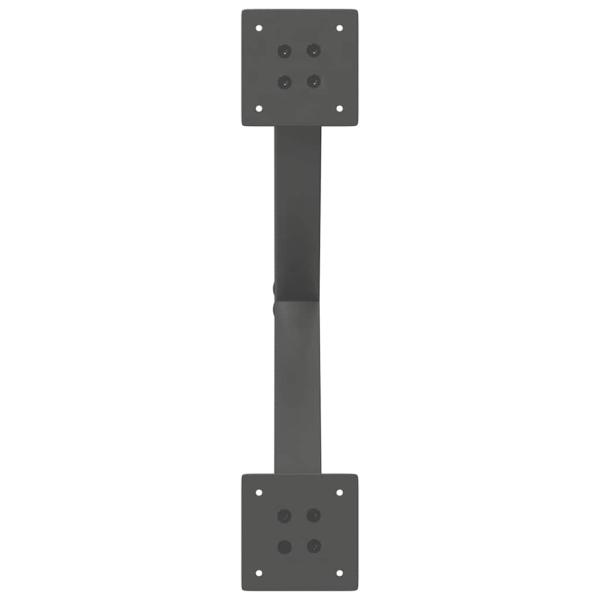 Couchtischbeine X-Form 2 Stk. Anthrazit 50x(30-31) cm Stahl